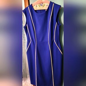 Blue work dress